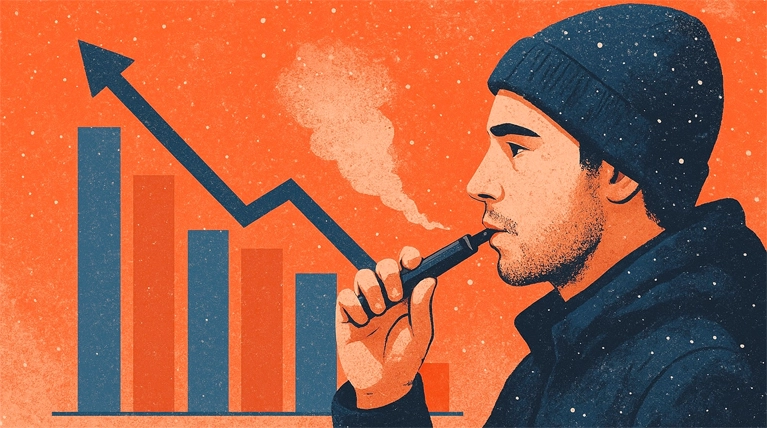 Всё наоборот: рост ЭСДН на фоне стагнации курения