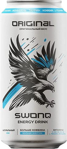 Энергетик "SWONQ", 0,45л, Ж/Б Original