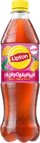 Газированный чай "Lipton", 0,5л, ПЭТ Манго Личи