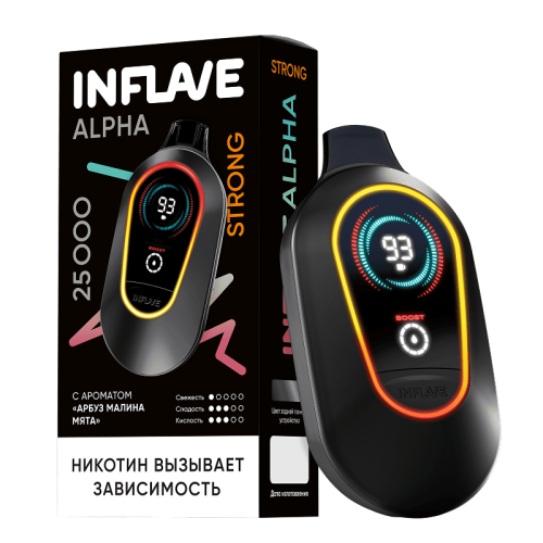 INFLAVE ALPHA 25000 2% Арбуз Малина Мята