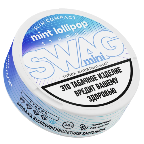 Жевательный табак SWAG 5гр MINI Mint Lollipop STRONG M