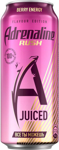 Энергетик "Adrenaline", 0,449л, Ж/Б Berry Energy