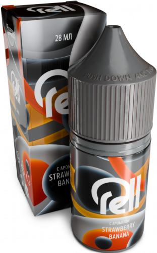 Жидкость для очистки картриджей ЭСДН RellGray с ароматом клубничнобананового фреша