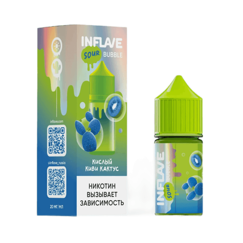 Кислый Киви Кактус 20мг INFLAVE BUBBLE SALT 30мл Жидкость