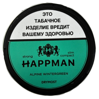 Жевательный табак HAPPMAN DryMost Alpine Wintergreen STRONG М