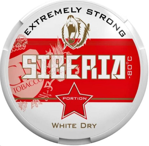 Жевательный табак SIBERIA 13 гр. White Dry STROG М